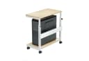 EE EUREKA ERGONOMIC PC-Schrank höhenverstellbar mit Rollen Ahorn Bild 2