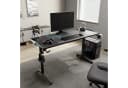 EE EUREKA ERGONOMIC Gamingtisch Schwarz mit LED, Kabelmanagement & Mauspad Bild 2