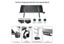 EE EUREKA ERGONOMIC Gamingtisch Schwarz mit LED, Kabelmanagement & Mauspad Bild 4