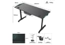 EE EUREKA ERGONOMIC Gamingtisch Schwarz mit LED, Kabelmanagement & Mauspad Bild 5