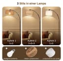 LMaxhome LED Stehlampe Dimmbar Schwarz 185cm Bild 1