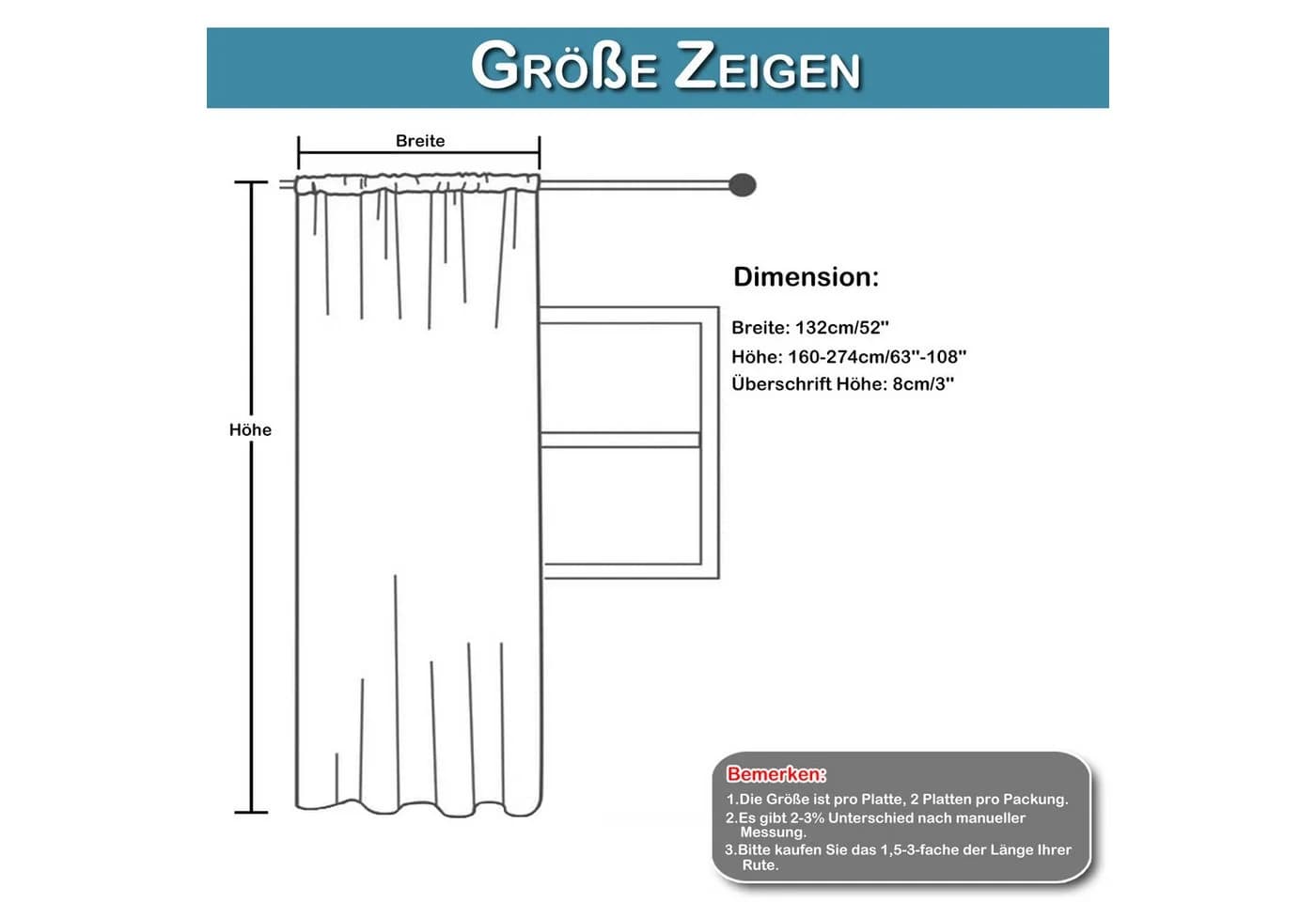 Qelus Voile Gardine Weiss 3D-Blattmuster Modern - Bild 5