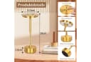 Rosnek LED Tischleuchte Kabellos Dimmbar Gold Touch-Schalter Bild 4