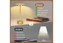 Rosnek LED Tischleuchte Kabellos Dimmbar Gold Touch-Schalter Bild 5