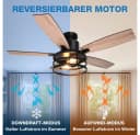 LMaxhome Deckenventilator mit LED-Beleuchtung Schwarz Bild 5