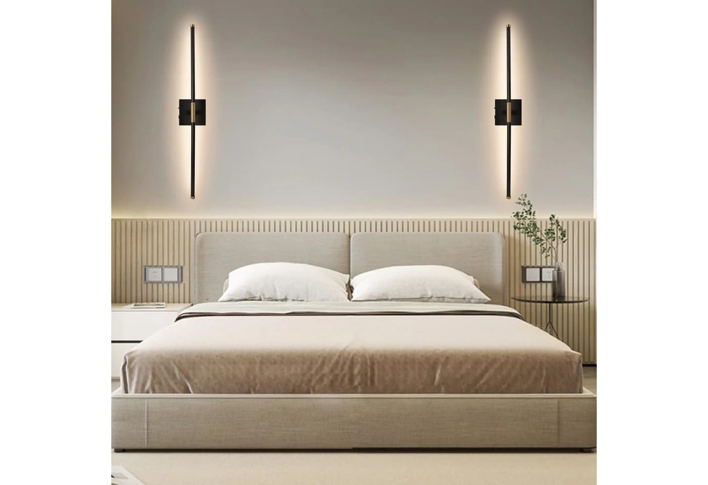 LMaxhome LED Wandleuchte Kabellos Dimmbar mit Fernbedienung - Bild 3
