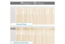 LMaxhome Outdoorvorhang Moskitonetz Beige mit Stangentasche Bild 4