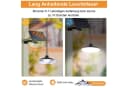 Rosnek LED Solarleuchte mit Fernbedienung, Dimmbar, IP65 Wasserdicht Bild 1