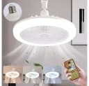 Rosnek Deckenventilator mit LED & Fernbedienung, 360° schwenkbar, dimmbar Bild 2