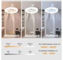 Rosnek Deckenventilator mit LED & Fernbedienung, 360° schwenkbar, dimmbar Bild 4