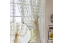 Qelus Voile Gardinen 2er Set Blumen Stickerei Landhausstil Bild 1