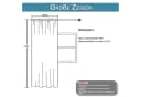 Qelus Voile Gardinen 2er Set Blumen Stickerei Landhausstil Bild 3