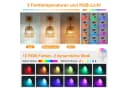 MUPOO Wandleuchte Rattan Boho LED Wandleuchte Innen RGB Batteriebetrieben 2 Stück Fernbedienung 15 Farben Dimmbar E27 Leuchtmittel Timer Bild 1