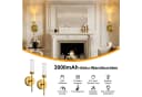Jibenhome Kabellose LED-Wandleuchte Gold mit Fernbedienung & Timer Bild 4