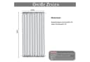 BTTO V&G Türvorhang Bistrostil Voile Grau/Weiß Stangendurchzug Bild 1