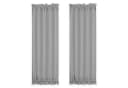BTTO V&G Türvorhang Bistrostil Voile Grau/Weiß Stangendurchzug Bild 3