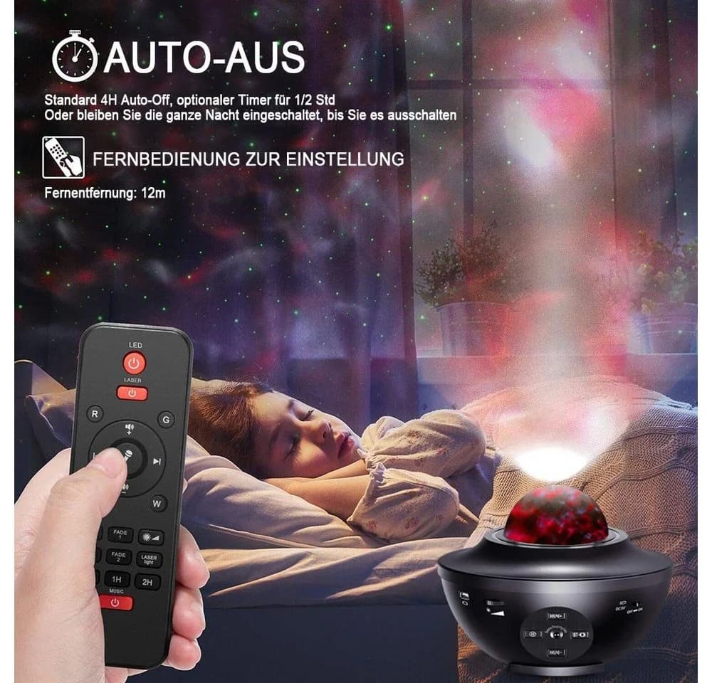 MUPOO LED-Sternenhimmel Projektor mit 21 Lichteffekten - Bild 3