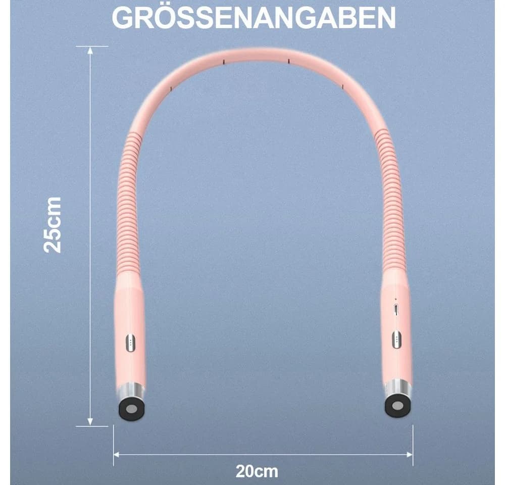 MUPOO LED Leselampe USB-Aufladung Rosa 3 Helligkeiten - Bild 3