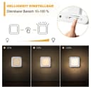 MUPOO LED Steckdosenleuchte LED Nachtlicht, LED-Schrankleuchte, LED Nachtlampe, Plug-in Dimmbar, Warmweiß, 1 Stk, Automatischer Dämmerungssensor, für Baby, Kinder Schlafzimmer Bild 1