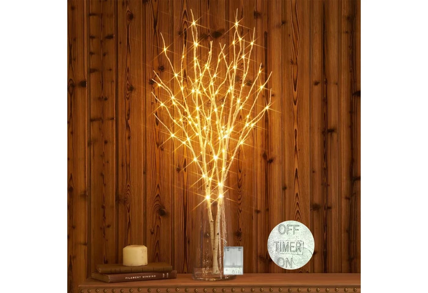 LED-Leuchtzweig - Dekoratives Weihnachtslicht - Bild 2