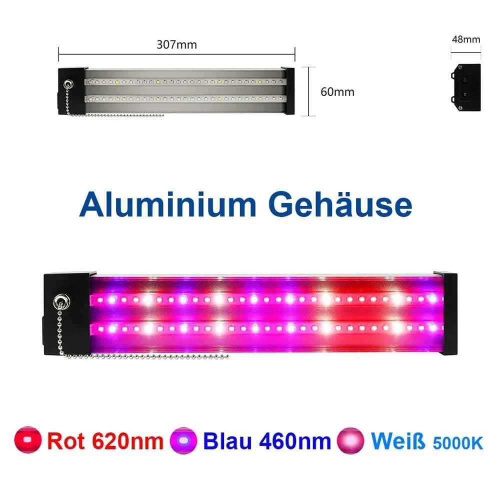 Laybasic Pflanzenlampe Vollspektrum Pflanzenlicht Wachstumslampe