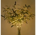 MUPOO LED Dekolicht Beleuchtete Künstliche Eukalyptus & Olivenzweige Warmweiß Bild 3