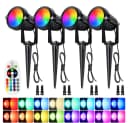 Rosnek LED Gartenleuchte RGB dimmbar mit Fernbedienung Bild 2