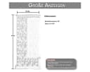 Qelus Vorhang Voile mit Blumenstickerei 2er Set Weiß Transparent Bild 1