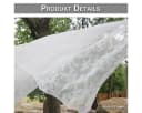 Qelus Vorhang Voile mit Blumenstickerei 2er Set Weiß Transparent Bild 4