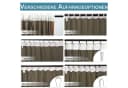 Qelus Vorhang 3D Jacquard Voile Weiß 2er Set mit Stangentasche & Haken Bild 3