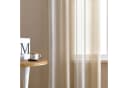 Qelus Vorhang Moderne Streifen-Voilegardinen 2er-Set Beige Grau Braun Bild 4