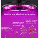 Rosnek Faltbare Pflanzenlampe Vollspektrum LED mit Rot/Blau Bild 3
