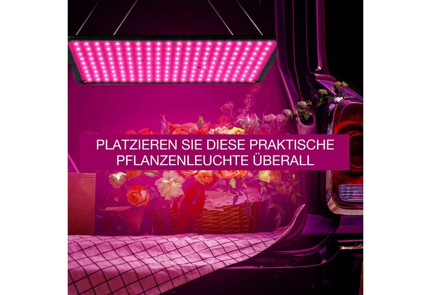 Rosnek Pflanzenlampe LED Vollspektrum Panel 180 LEDs - Bild 4