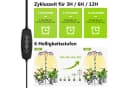 Rosnek Pflanzenlampe Vollspektrum LED mit Ständer, höhenverstellbar, dimmbare Bild 5