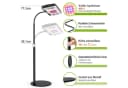 Rosnek Pflanzenlampe Vollspektrum-LED mit Timer & Dimmer Bild 4