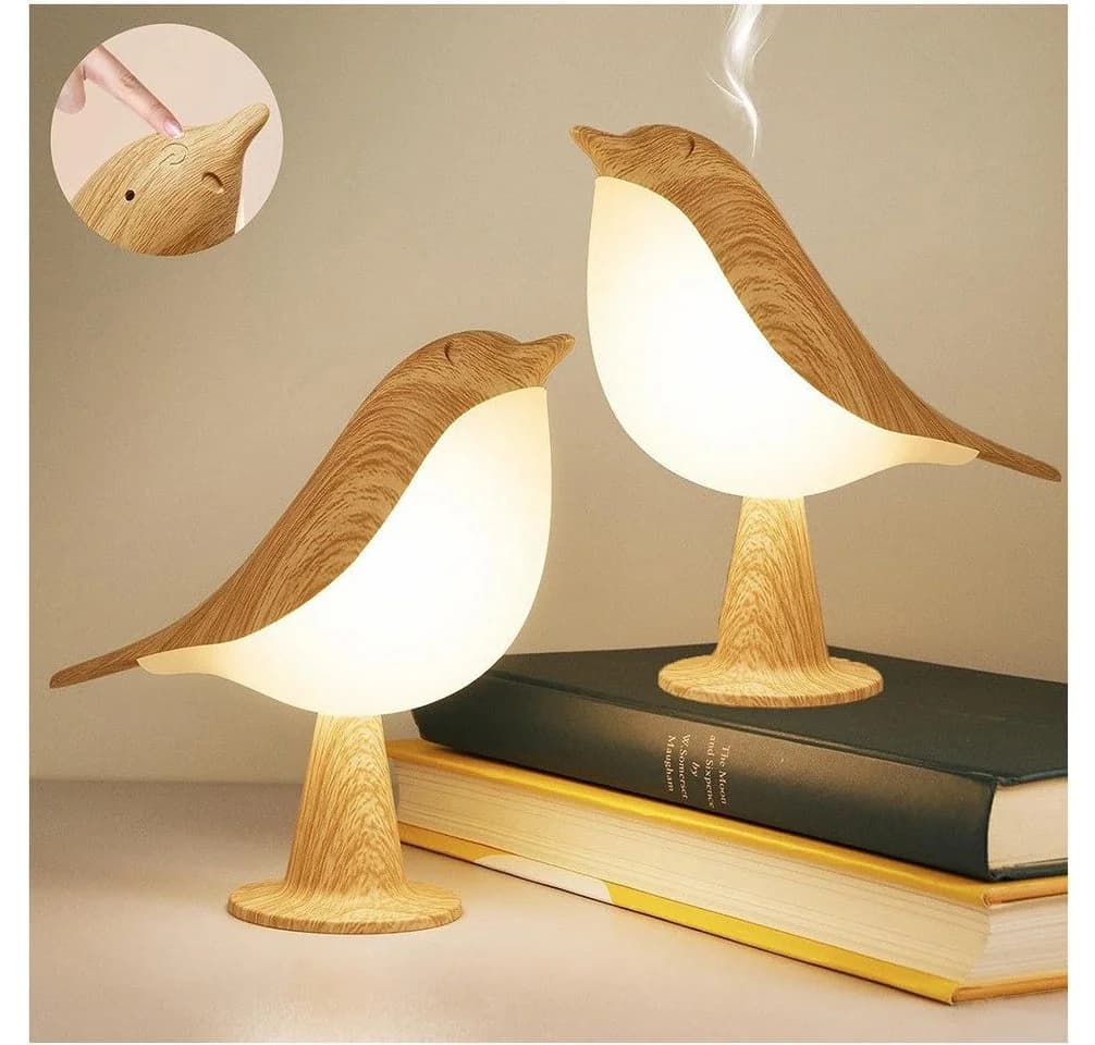 MUPOO LED Nachtlicht Vogeldesign Dimmbar Touch-Steuerung - Bild 2