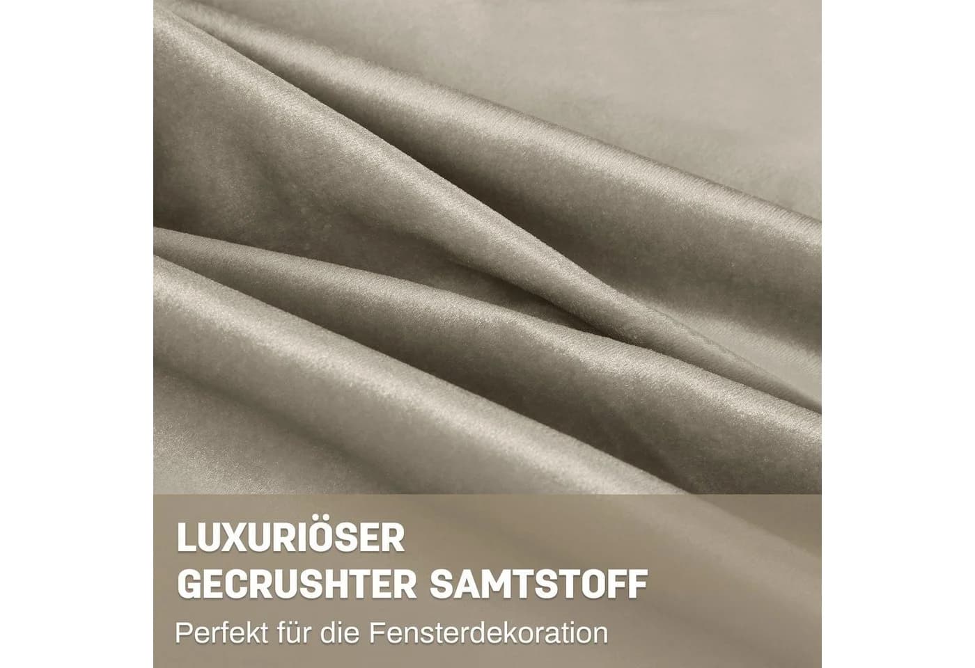 Sunicol Samtvorhang Blickdicht Thermo Kräuselband 2er Set - Bild 4