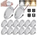 Sunicol LED Einbauleuchte 12V 3W Aluminium Flach Spot Silber Bild 2
