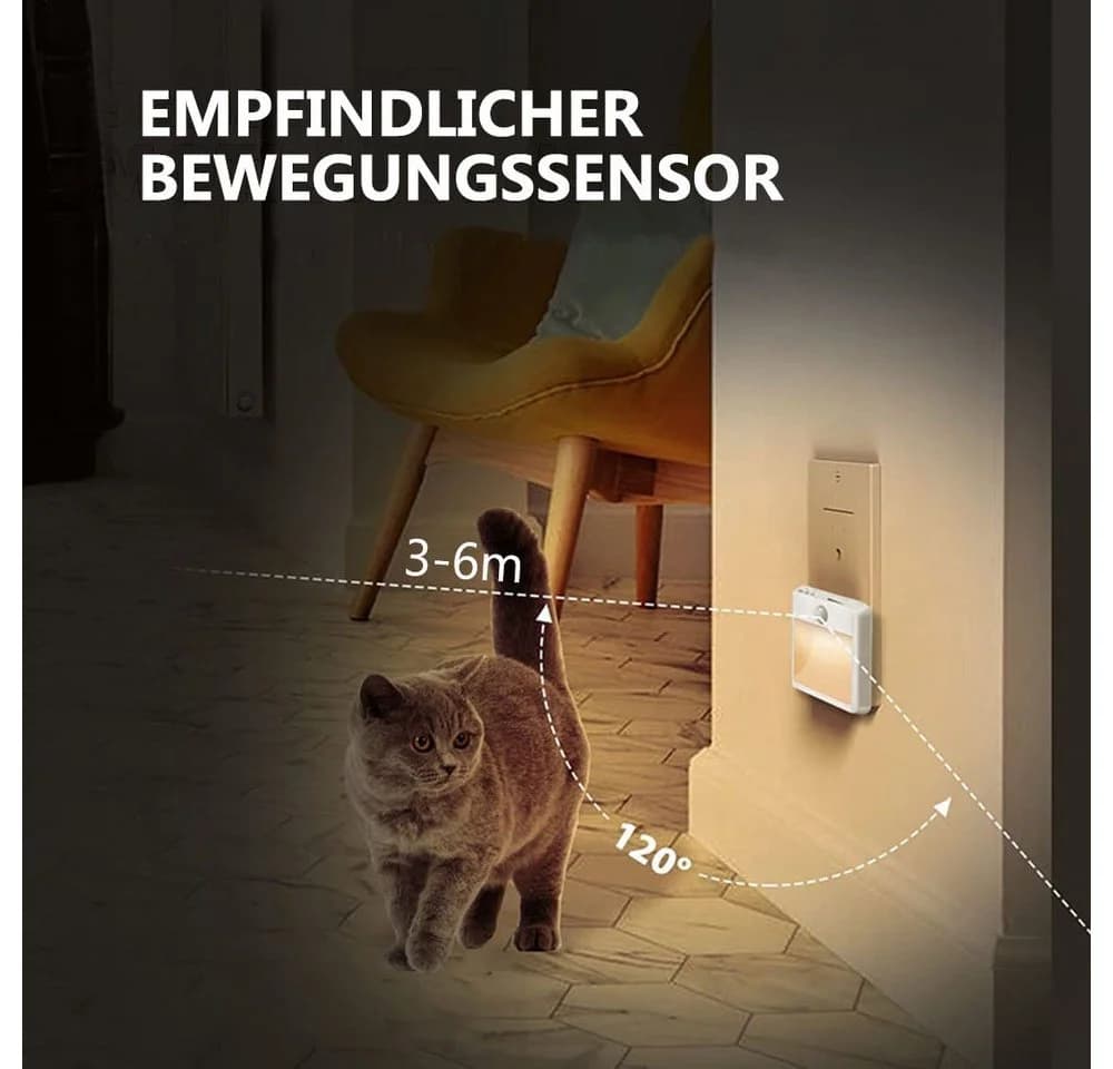 Sunicol LED Schreibtischlampe Dimmbar mit Bewegungsmelder und Steckdose - Bild 3