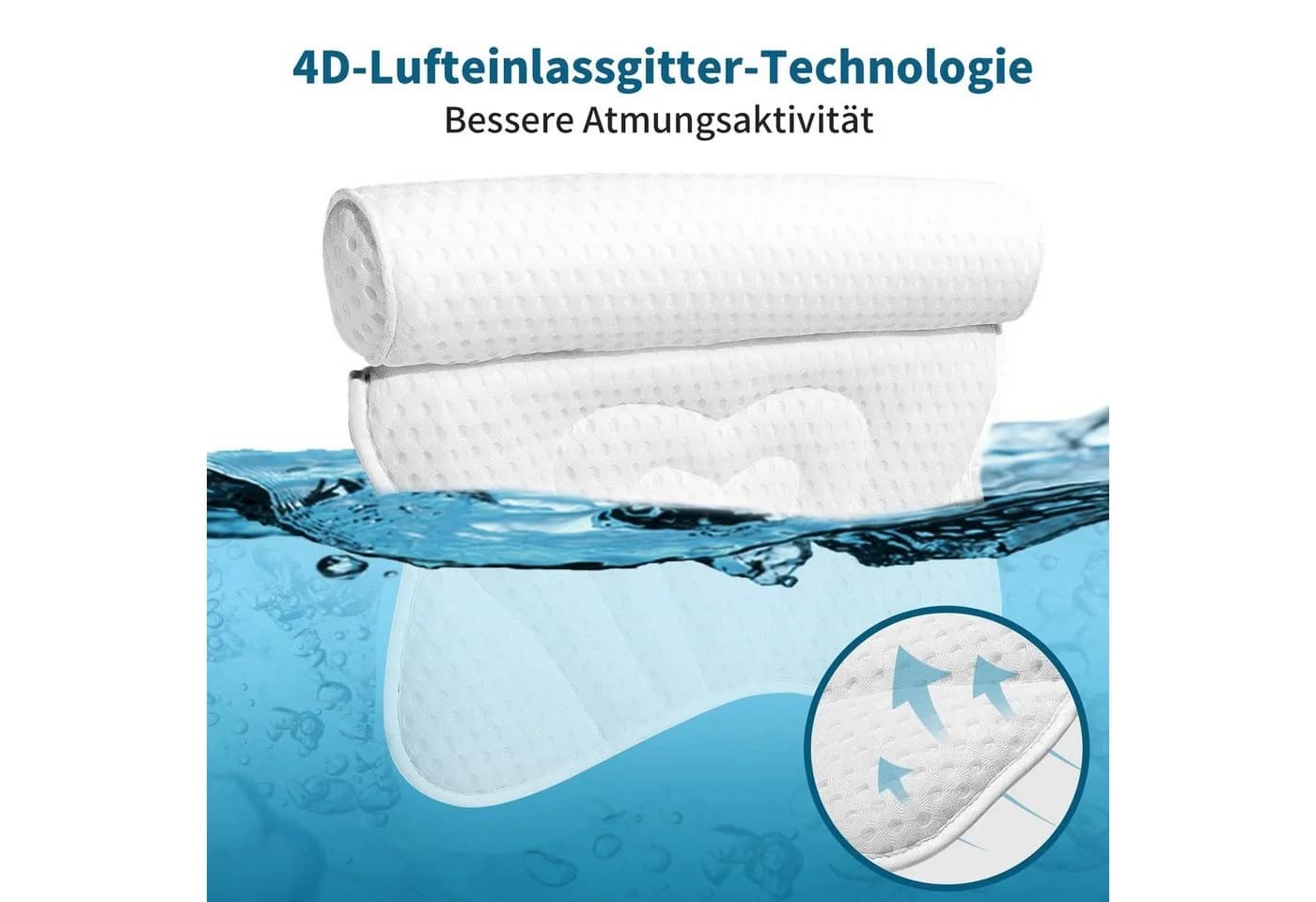 AdelDream Nackenstützkissen Badekissen Mesh