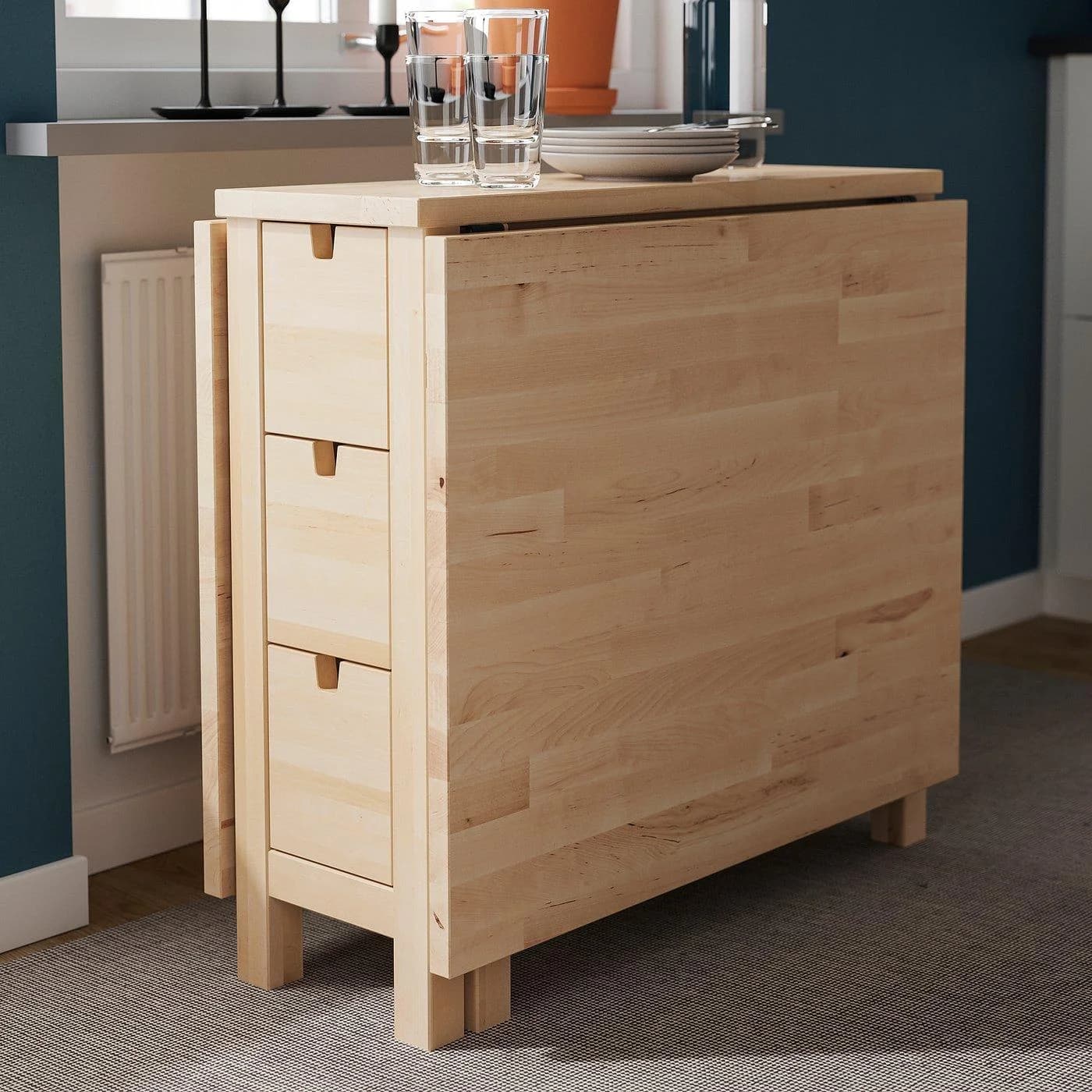IKEA NORDEN / HÖGVED Esstisch mit 2 Stühlen Birkenfurnier