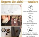 FELIXLEO Duschvorhang-Gewichte 5-tlg. Silikonbeschichtete Starke Magnete Bild 5