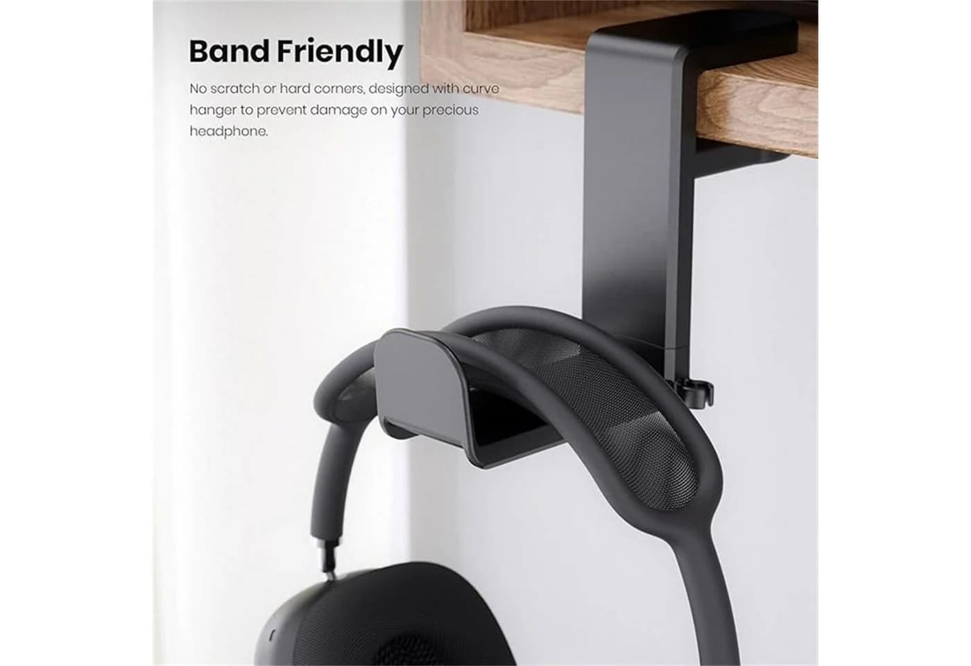 FELIXLEO Kopfhörerständer Gaming Headset Halter Schwarz 360-Grad-Schwenk - Bild 4