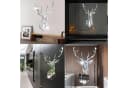 FELIXLEO 3D Wandspiegel Hirsch Acryl Selbstklebend Silber Bild 1