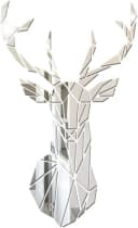 FELIXLEO 3D Wandspiegel Hirsch Acryl Selbstklebend Silber Bild 2