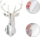 FELIXLEO 3D Wandspiegel Hirsch Acryl Selbstklebend Silber Bild 3