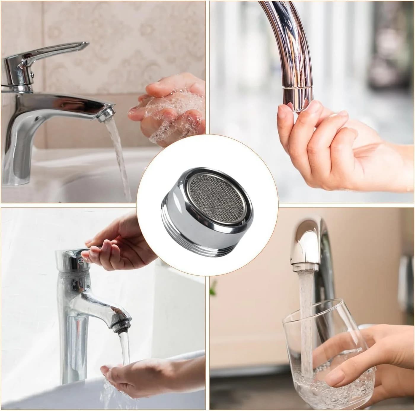 FELIXLEO Strahlregler Wasserhahn Perlatoren Luftsprudler 9-tlg. - Bild 4