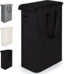 FELIXLEO Wäschekorb 55L Schwarz Faltbar Oxford Stoff Bild 2
