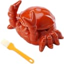 FELIXLEO Aschekasten Krabbenform Orange mit Deckel Bild 2