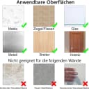 FELIXLEO Gardinenhaken 8 Stück Selbstklebend Transparent Bild 5